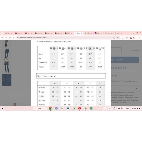 Mac Jeans Women's Sylvie Meis  24/7 Blue High Rise Straight Tapered FLAW - Picture 3 of 13